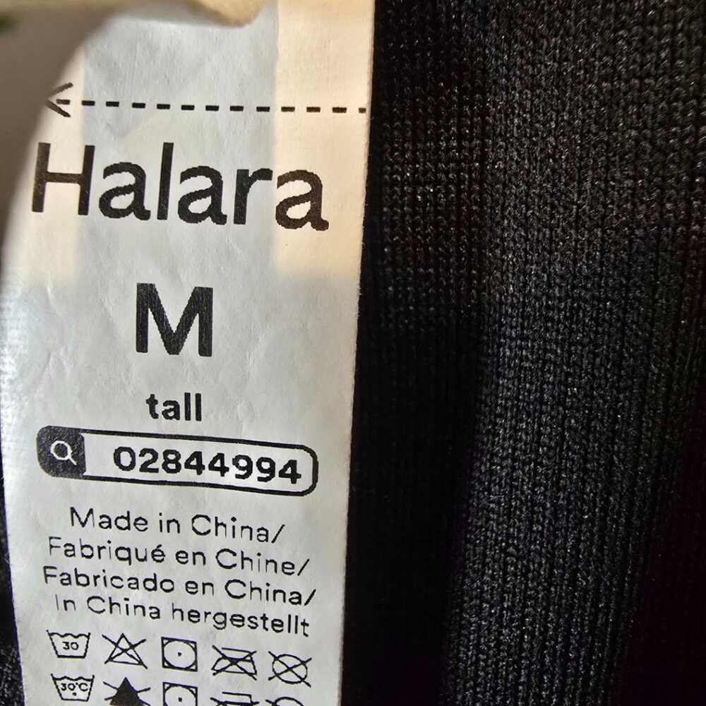 NWOT Halara Pocket Waffle Casual Overals - Size Medium Tall - Color - Black - Picture 9 of 10